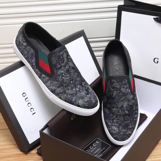 GG 2018 Leather Sneakers Men Shoes