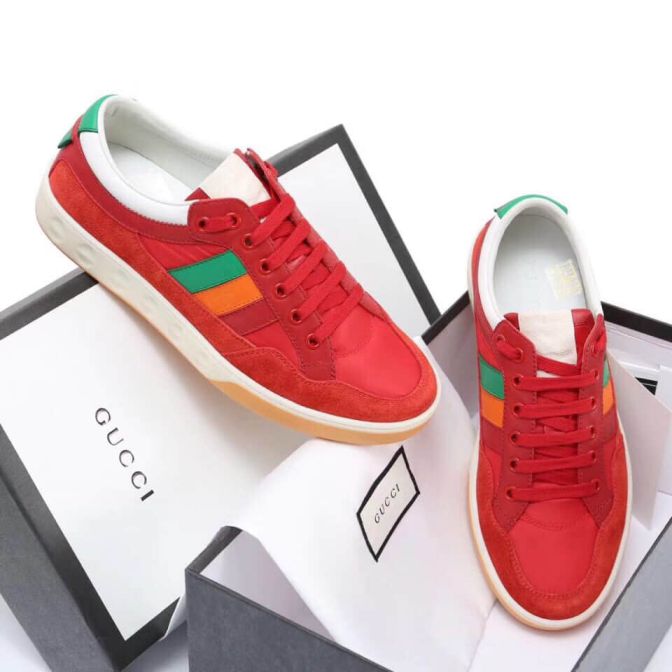 GG 2018 Leather Sneakers Men Shoes