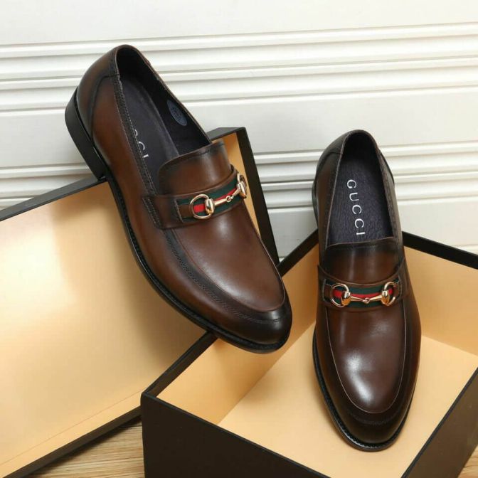 GG 2018 Men Leather Shoes