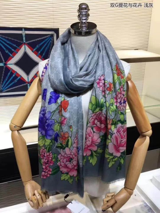 GG 2018SS GG 100% Cashmere Women Scarves