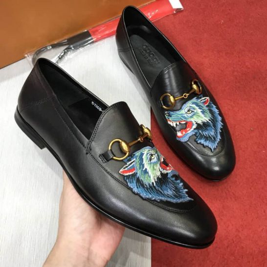 GG Men Leather Shoes