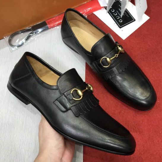 GG Men Leather Shoes