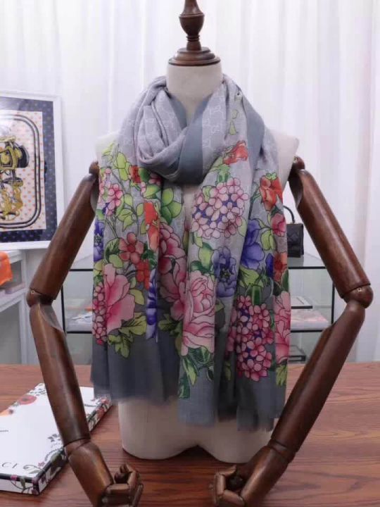 GG 2018SS GG 100% Cashmere Women Scarves