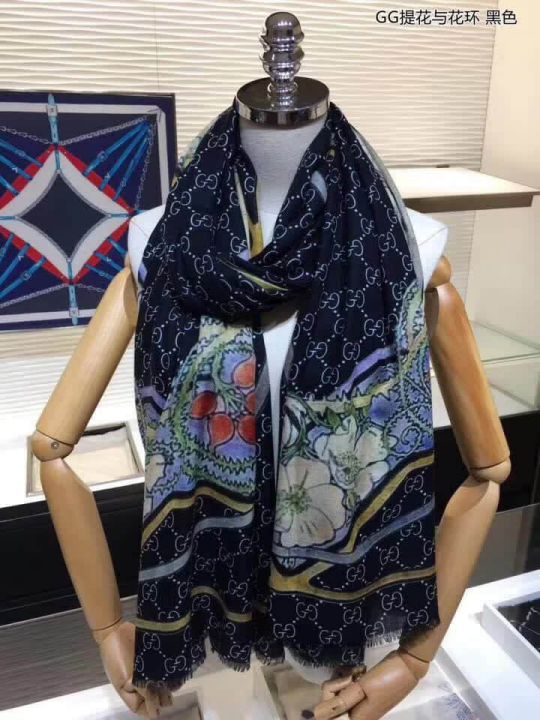 GG 2018SS GG 100% Cashmere Women Scarves