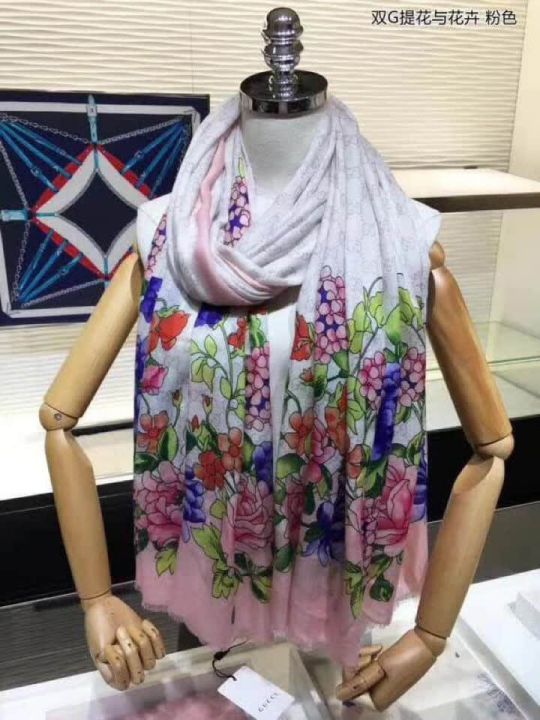 GG 2018SS GG 100% Cashmere Women Scarves