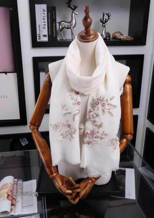 GG 2018 Embroidery Women Scarves