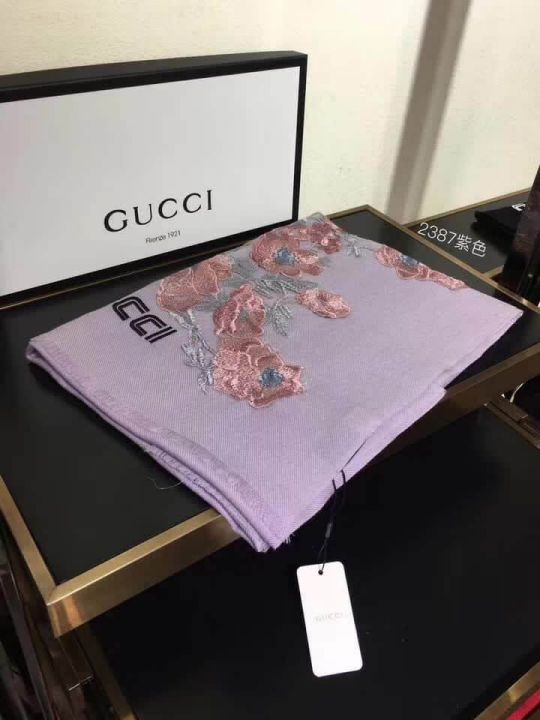 GG Embroidery Cashmere Women Scarves