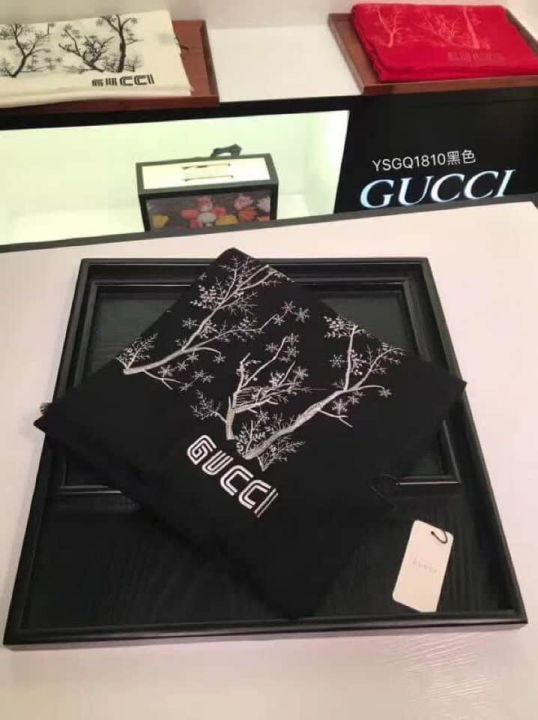 GG 2018FW Embroidery Women Scarves