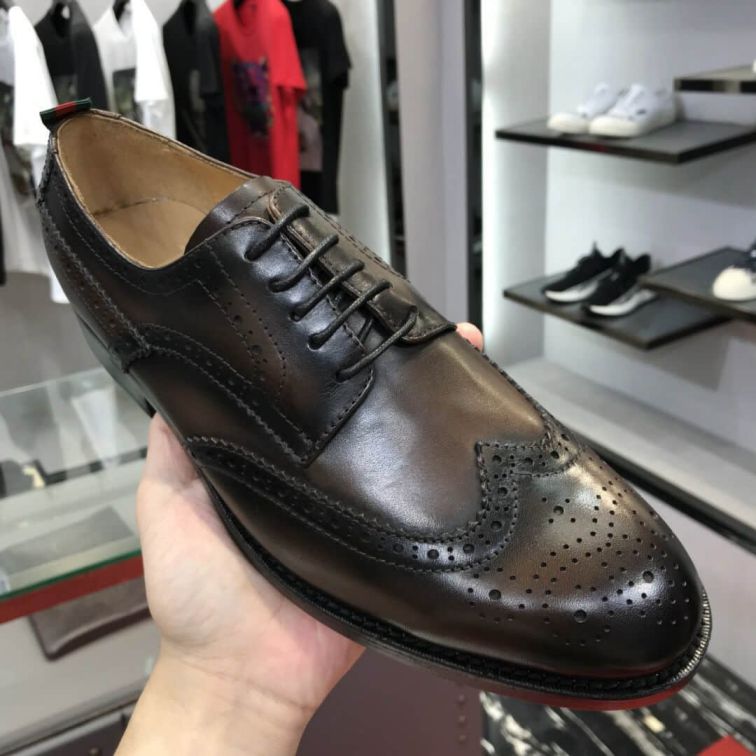 GG Men Leather Shoes