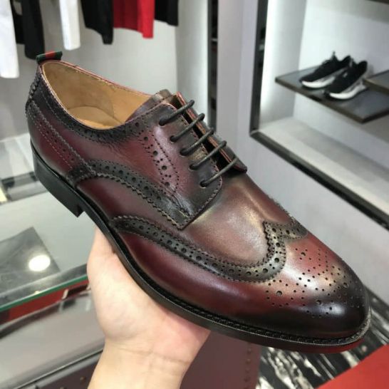 GG Men Leather Shoes