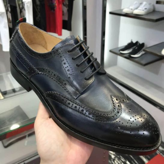 GG Men Leather Shoes