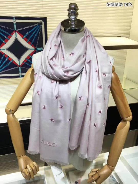 GG Embroidery Cashmere Women Scarves