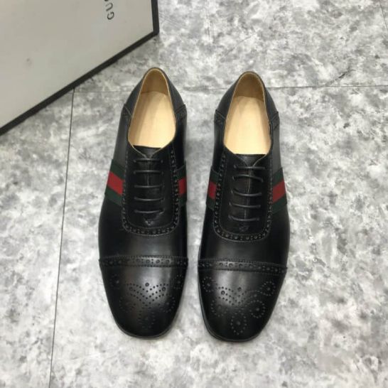 GG Men Leather Shoes