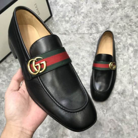 GG Men Leather Shoes