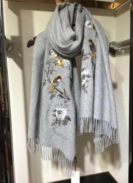 GG 2018 Embroidery Women Scarves