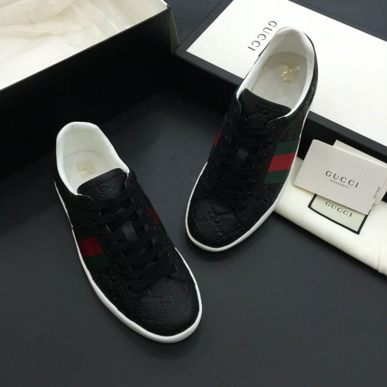 GG Ace Signature Sneakers Men Shoes