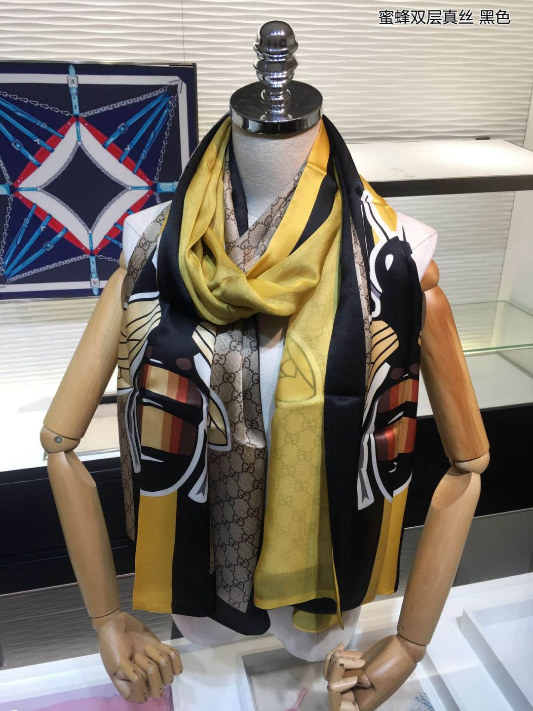 GG 2018SS Bee Silk Women Scarves