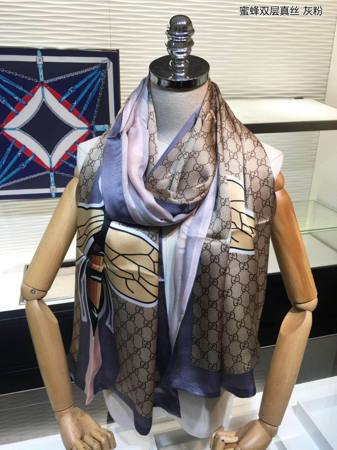 GG 2018SS Bee Silk Women Scarves