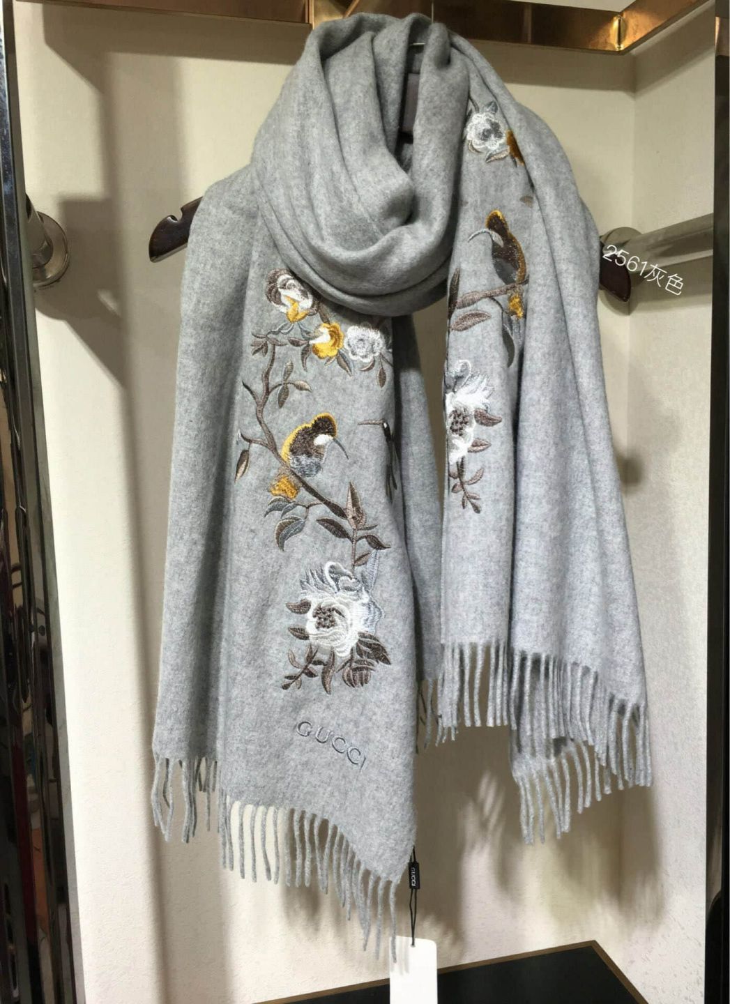 GG 2018 Embroidery Women Scarves