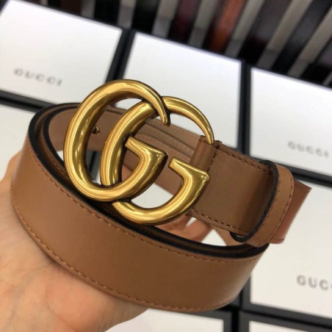 GG Leather GG Vintage 30mm Women Belts