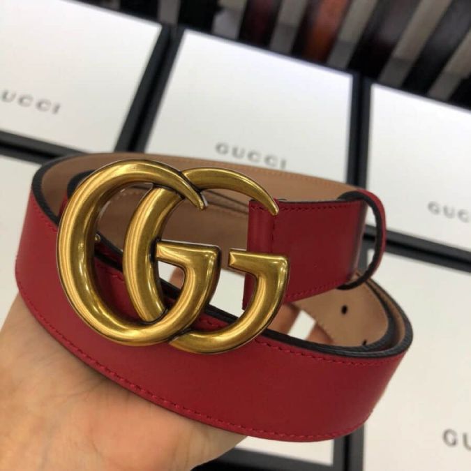 GG Leather GG Vintage 30mm Women Belts