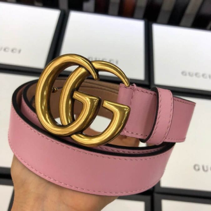 GG Leather GG Vintage 30mm Women Belts