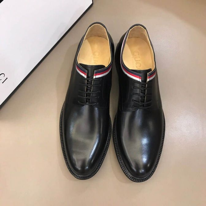 GG 2018 Men Leather Shoes