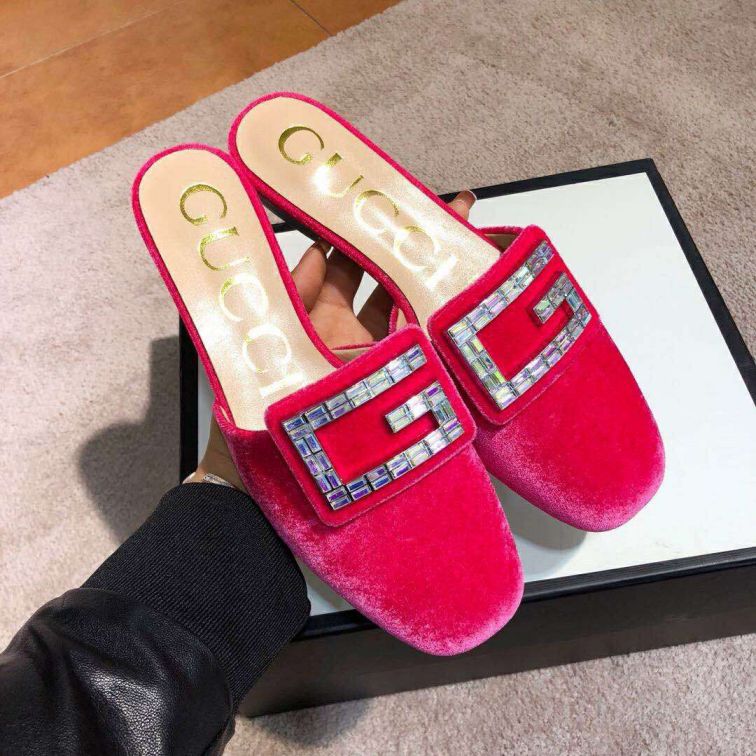 GG 2019SS Women Leather Slippers