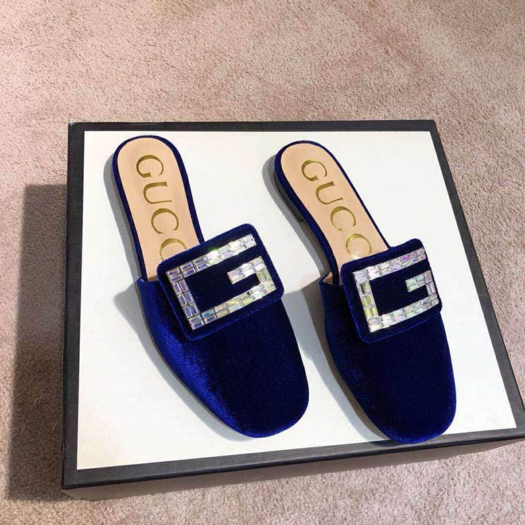 GG 2019SS Women Leather Slippers