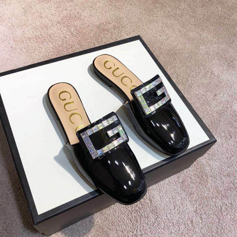 GG 2019SS Women Leather Slippers