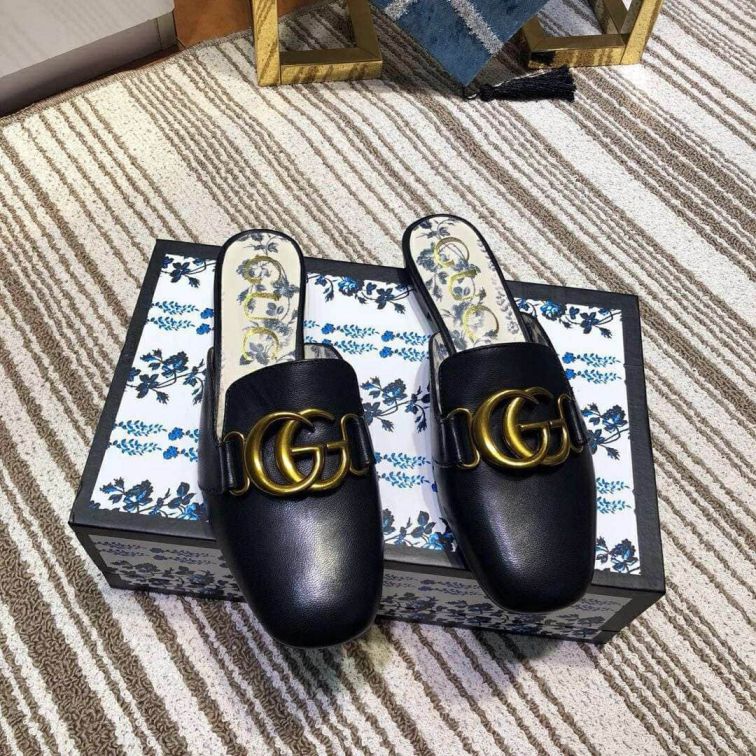 GG 2019SS Leather GG Women Slippers