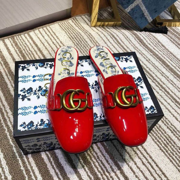 GG 2019SS Leather GG Women Slippers