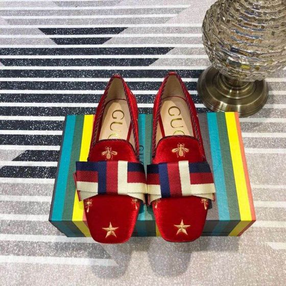 GG 2018SS Leather Loafer Women Shoes