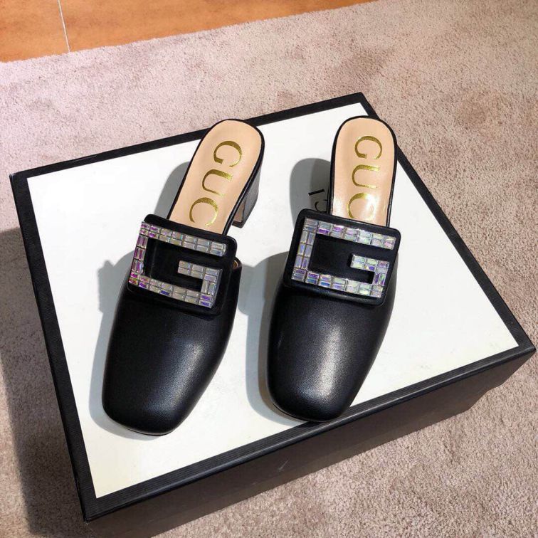 GG 2019SS Soft Leather High Women Shoes