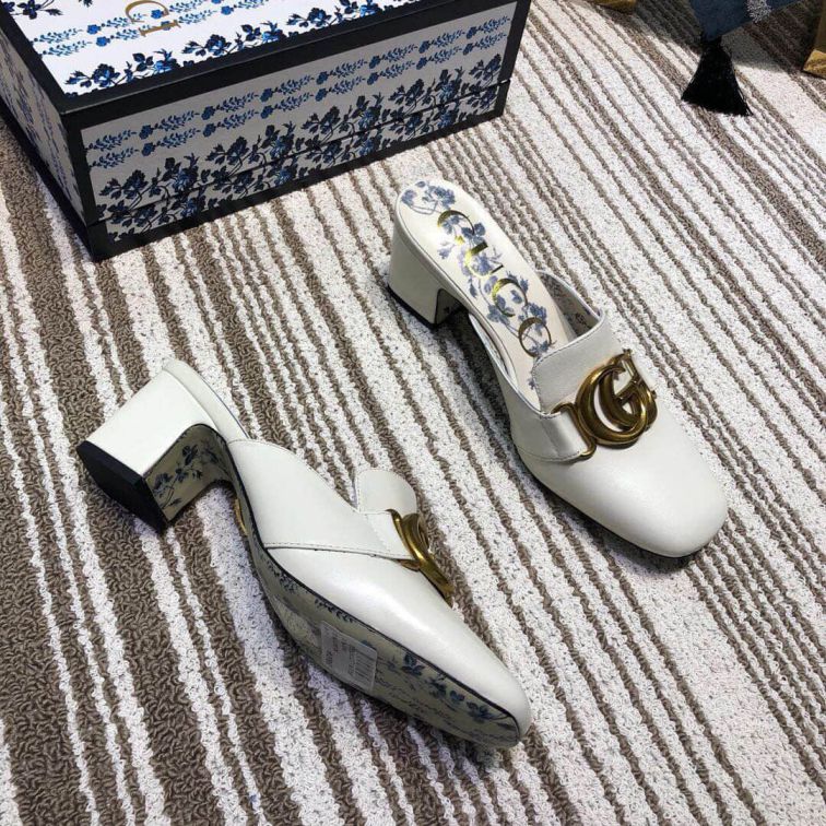 GG 2019SS Soft Leather High Women Shoes