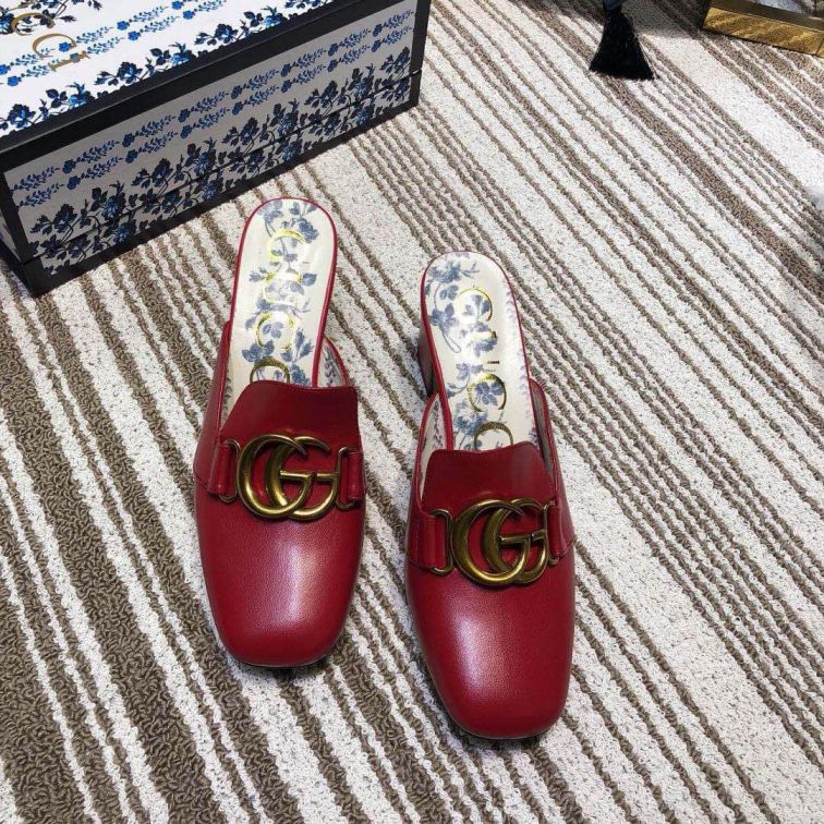 GG 2019SS Soft Leather High Women Shoes