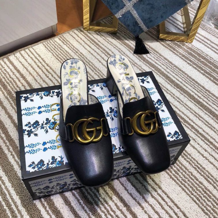 GG 2019SS Soft Leather High Women Shoes