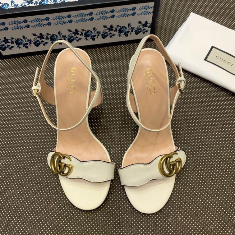 GG 2019SS Leather High Women Sandals