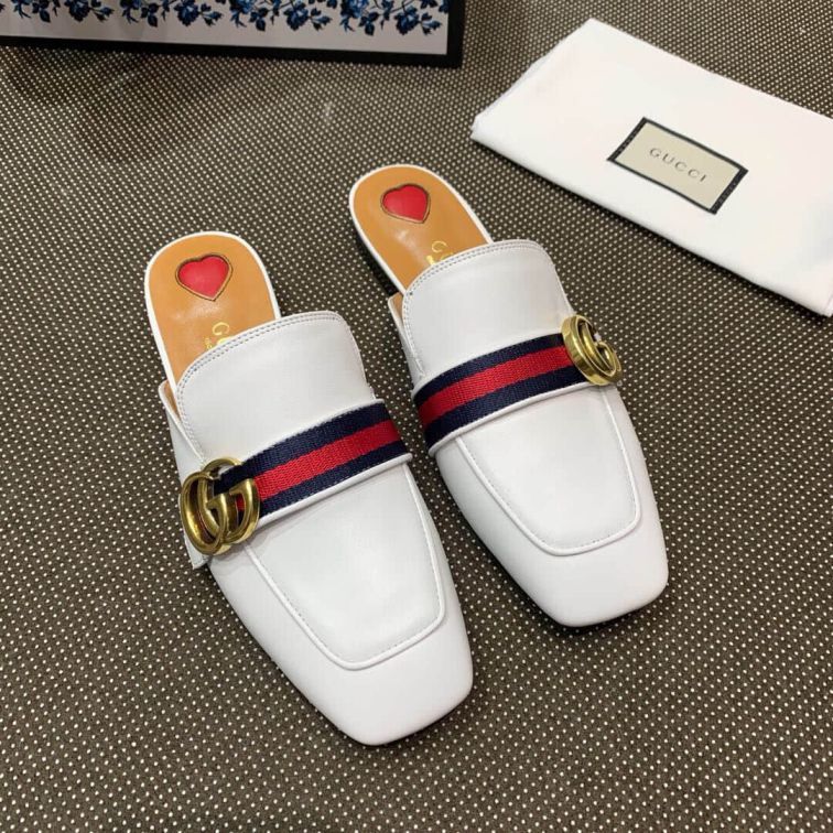 GG Women Leather Slippers