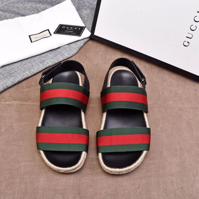 GG 2018 Leather Sandals Men Shoes