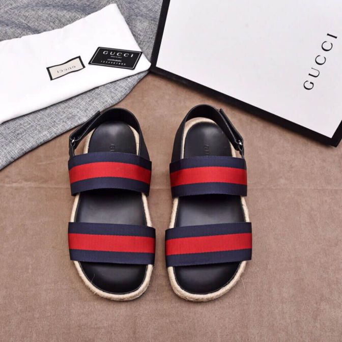 GG 2018 Leather Sandals Men Shoes