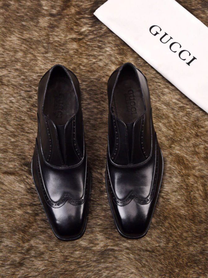 GG Men Leather Shoes