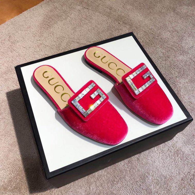 GG 2019SS Women Leather Slippers