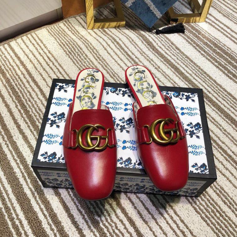 GG 2019SS Leather GG Women Slippers