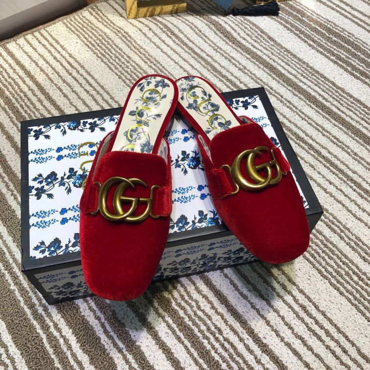 GG 2019SS Leather GG Women Slippers