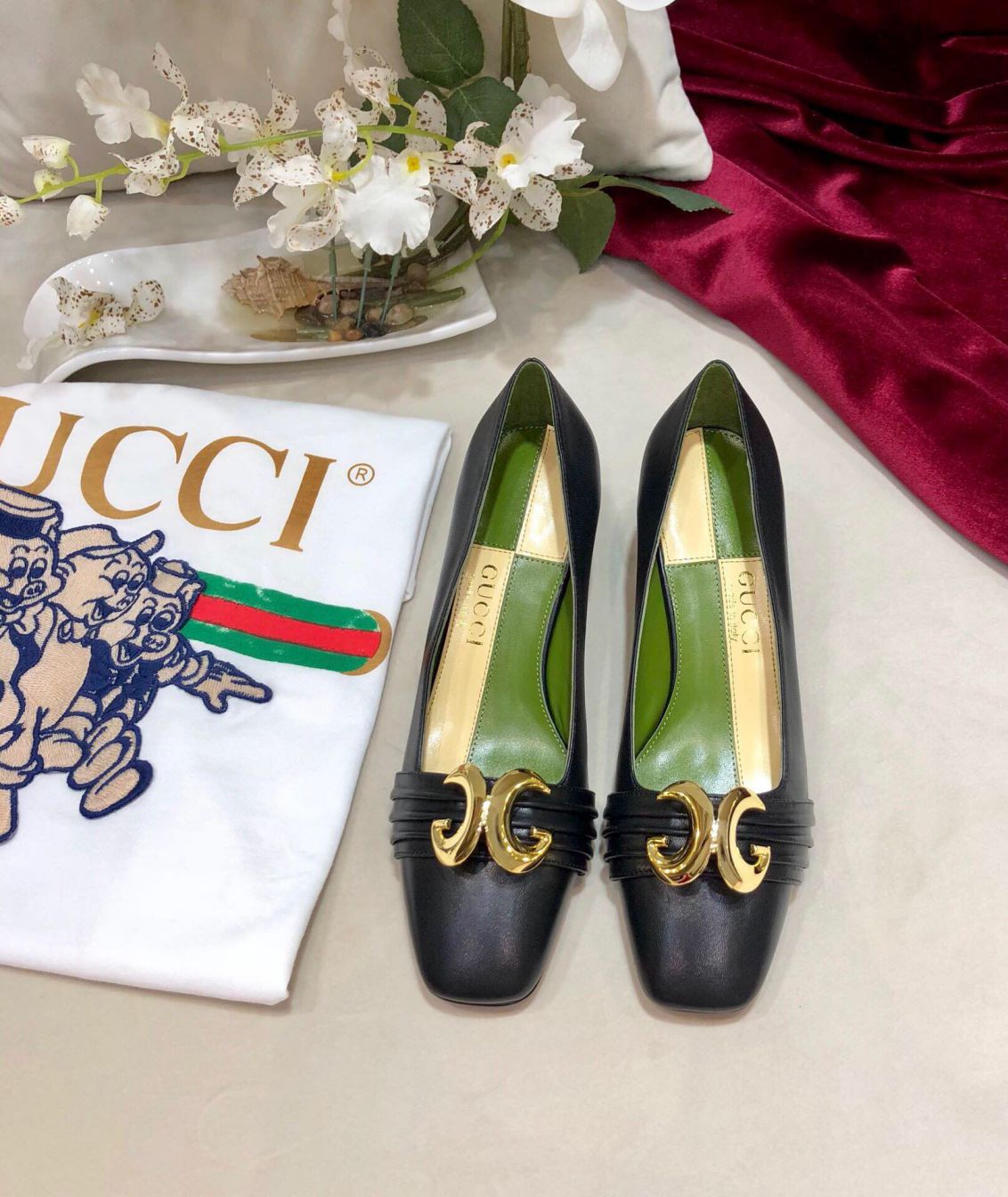 GG 2019SS 5.5cm High Women Shoes