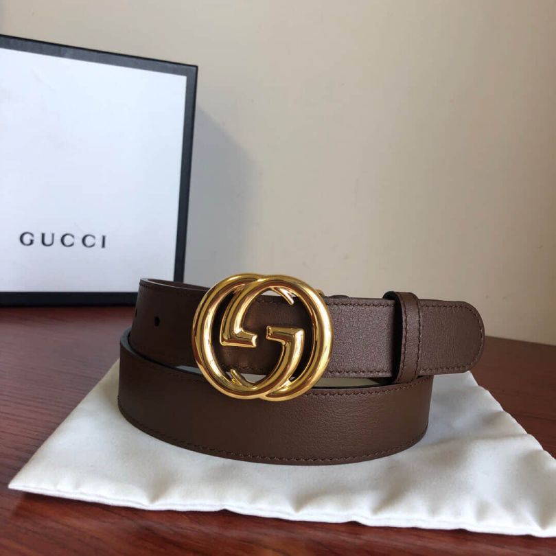 GG 30mm GG Leather Women Belts