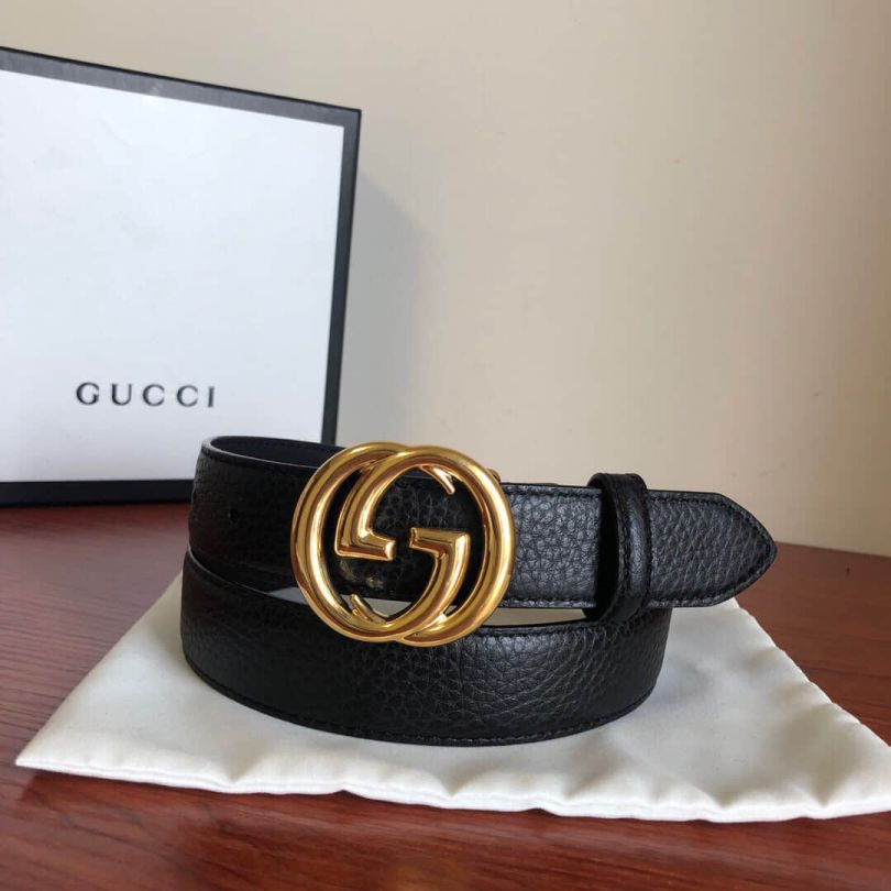 GG 30mm GG Leather Women Belts