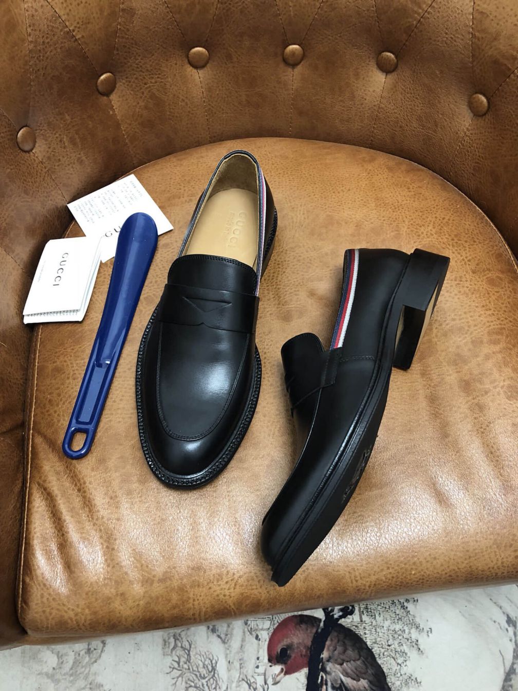 GG 2019 Men Leather Shoes