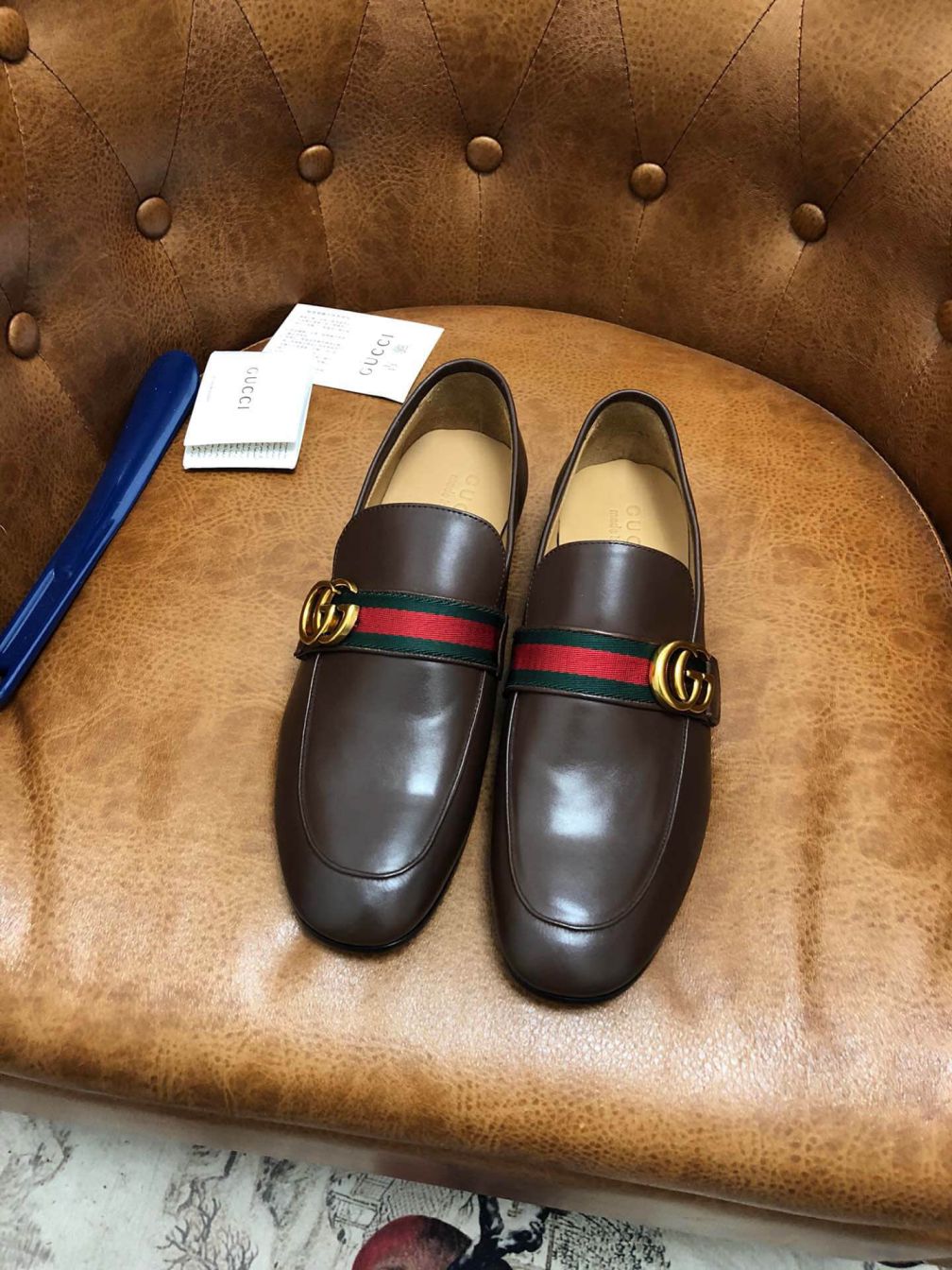 GG 2019 Men Leather Shoes